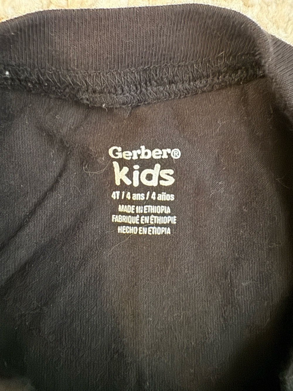 Gerber “Pre-K graduate” preschool graduation black tee. Size 4T. Unisex. - Picture 3 of 4
